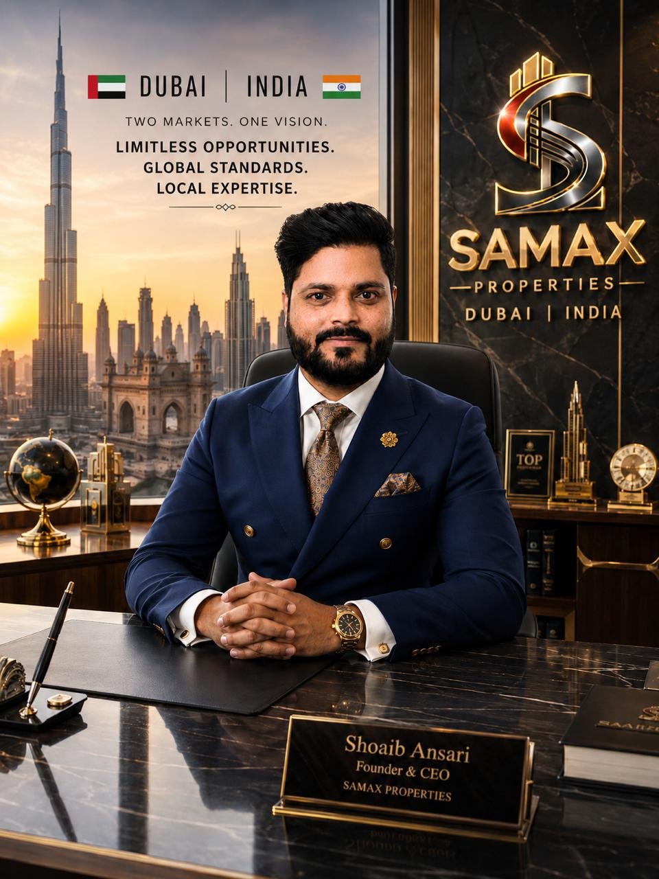 Shoaib Ansari — Founder & CEO, SAMAX Properties Private Limited